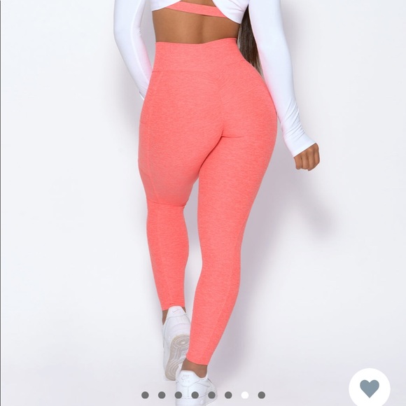 Bombshell Sportswear Curves Leggings - Coral - Picture 7 of 10